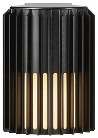 NORDLUX Vonkajšie nástenné svietidlo na terasu ALUDRA, 1xE27, 15W, čierne