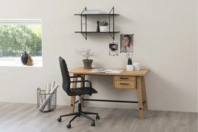 Dizajnová kancelárska stolička Narina, čierna