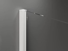Mexen Velar, sprchový kút s posuvnými dverami 100(dvere) x 85(stena) cm, 8mm číre sklo, biela, 871-100-085-01-20