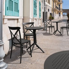 SKY FOLDING Ø60 sklopný záhradný stôl black