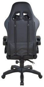 Ergonomická kancelárska stolička s vankúšikmi, čierná