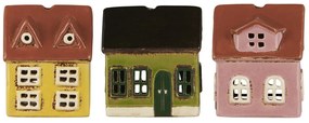 Ib Laursen Kameninový svietnik Nyhavn Mini Yellow / Green / Pink Zelený