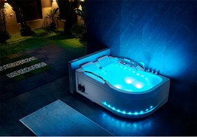 BPS-koupelny Hydromasážna vaňa HYD-NO-VE761L 180x120 ĽAVÁ s ohrevom vody