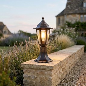 Vonkajšia lampa starožitné zlato 42 cm IP44 - New Haven