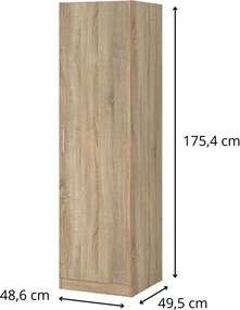 Šatní skříň Sida 48,6 cm dub Sonoma