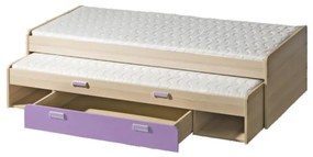 Rozkladacia posteľ 80 cm Lavendon L16 (s roštami) (fialová). Vlastná spoľahlivá doprava až k Vám domov. 605099
