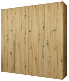 Šatníková skriňa 200 cm Alice 1 (dub artisan + kašmír). Akcia -19%. Vlastná spoľahlivá doprava až k Vám domov. 1126114