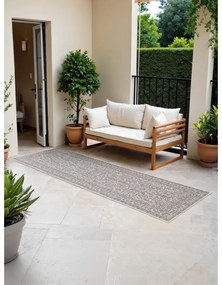 Vnútorný a vonkajší behúň v sivej a slonovinovej farbe 80x250 cm Duet Kona – NORTHRUGS