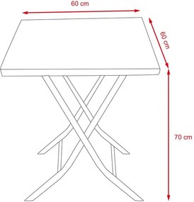 Ratanový skladací set Avenberg BOLOGNA, Sivá