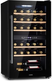 Klarstein Barossa 29 Duo, vinotéka, 80 l, 29 fliaš, 2 zóny, ovládanie tlačidlom