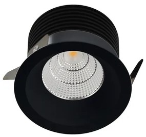 LED2 2150233 Zapustné bodové svietidlo SPOT B LED, 9W, 3000K, 735lm, 60°, IP44, čierna