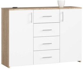 Komoda Torvi K 110 cm dub sonoma/biela