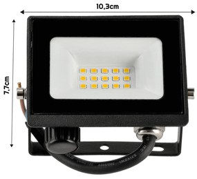 BERGE LED reflektor 10W - 2v1 - neutrálna biela