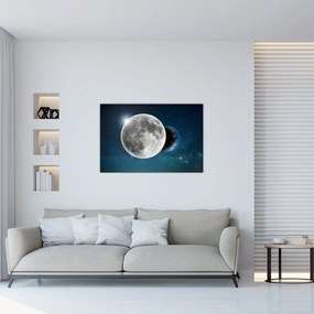Obraz - Zem v zákryte Mesiaca (90x60 cm)