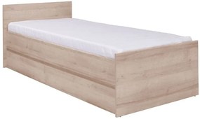 Moderná jednolôžková posteľ Cosmo C08 80 cm - dub sonoma