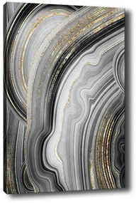 Obraz čierno-biele línie 70 x 100 cm