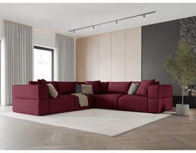 Vínovočervená variabilná rohová pohovka Esther – Milo Casa
