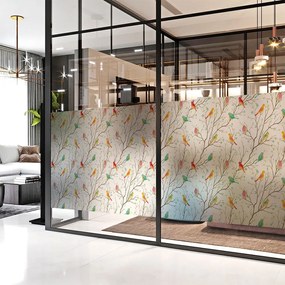 Samolepka na okno 200x40 cm Birds in the Forest - Ambiance