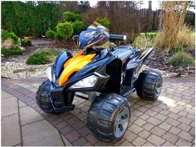 LEAN CARS Nabíjacia štvorkolka s veľkými kolesami čierna