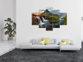 Obraz - Kirkjufell pri západe slnka (150x105 cm)
