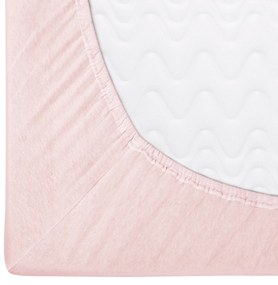 DETSKÉ JERSEY PRESTIERADLO 006 60X120 CM SVETLORUŽOVÉ