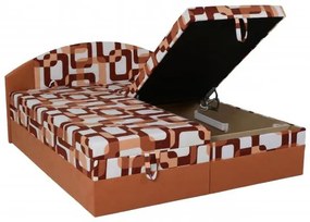 Polohovacie letisko Vesna 200X160, hnedá vzor / hnedá (215/52)