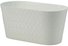 Kvetináč Sahara Diament Petit 23 cm biely