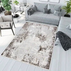 Béžovo-sivý dizajnový vintage koberec Šírka: 120 cm | Dĺžka: 170 cm