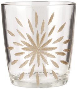 Ib Laursen Sklenený svietnik na čajovou sviečku Engraved Star