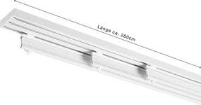 XXXLutz KOĽAJNICA NA PANELOVÝ ZÁVES 260 cm Homeware - Záclony & závesy - 006935125301
