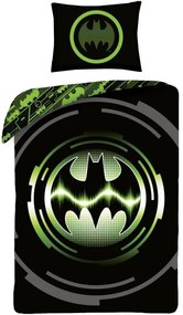 Bavlnené posteľné obliečky Batman - motív Kryptonite Energy - 100% bavlna - 70 x 90 cm + 140 x 200 cm