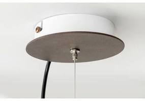 SIRU - Luster na lanku TERRA 1xE27/60W/230V čierna/číra benátske sklo