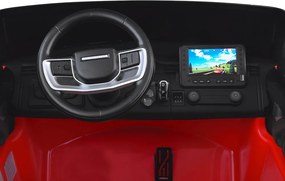 JOKOMISIADA Elektrické auto na batérie RANGE ROVER 4x4 s displejom na diaľkové ovládanie červené PA0319