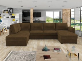 Sedacia súprava Szafran, Dostupné poťahy: ekokoža Soft 011 + Majorka 03, Strana: ľavá