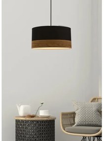 Luster na lanku PORTO 1xE27/60W/230V čierna/hnedá