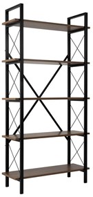 Polička Elysian Walnut a čierna