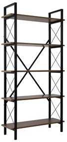 Polička Elysian Walnut a čierna