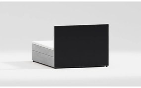 Svetlosivá boxspring posteľ s úložným priestorom 140x200 cm Flip – Ropez