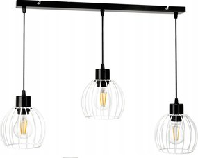 Závesná lampa luster LED drôtená guľa 3xe27