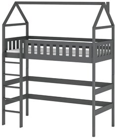 Posteľ Domček Otylia 80x160 grafit