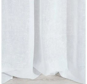 DECOREUM  Jemná záclona s jemnou štruktúrou dažďových kvapiek 400 cm x 145 cm biela 100 % polyester Rozmer varianty: 400 cm x 250 cm, Farba varianty: Biela 104824