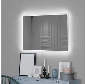 Asir LED Nástenné zrkadlo s podsvietením RECTANGULAR 60x40 cm biela AS1834