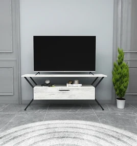 TV stolík/skrinka Tarza (Sivá + Čierna). Akcia -17%. Vlastná spoľahlivá doprava až k Vám domov. 1072865