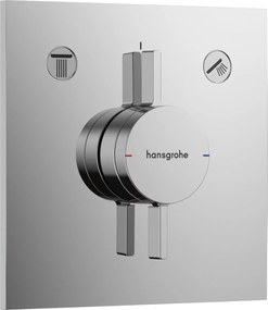 Hansgrohe DuoTurn E, batéria pod omietku pre 2 spotrebiče, chrómová, HAN-75417000