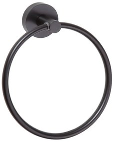 Sapho Sapho, X-ROUND BLACK držiak uterákov kruh, čierna, XR411B