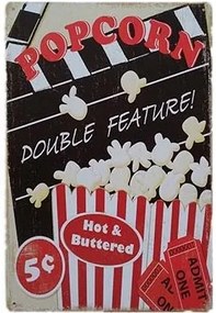 Ceduľa Popcorn - Hot Buttered