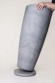 Podložka MOVO, umelý kameň, ø 36 cm, sivá