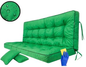 Vankúš na záhradnú hojdačku POLA 140 cm oxford, zelený