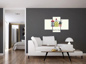 Obraz - Mestá Európy N⁰4 (90x60 cm)