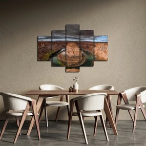 Obraz jazera v útese (150x105 cm)